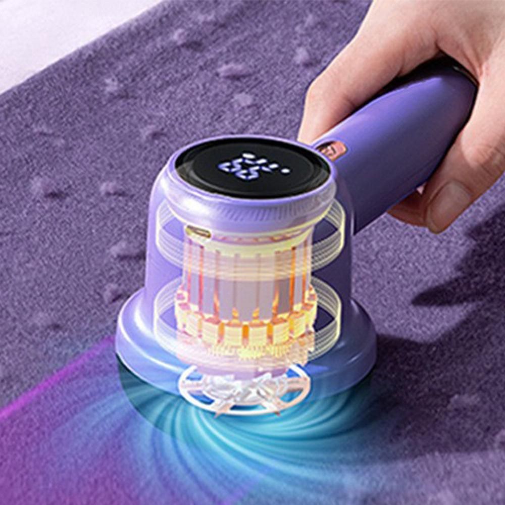 Fabric Shaver Lint Remover Rechargeable Electric Portable Sweater Defuzzer with 3 Speeds Purple