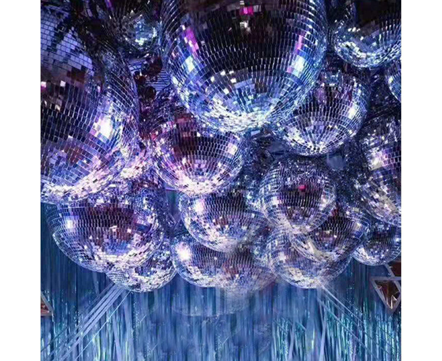 Silver Reflective Balls-Silver 10cm