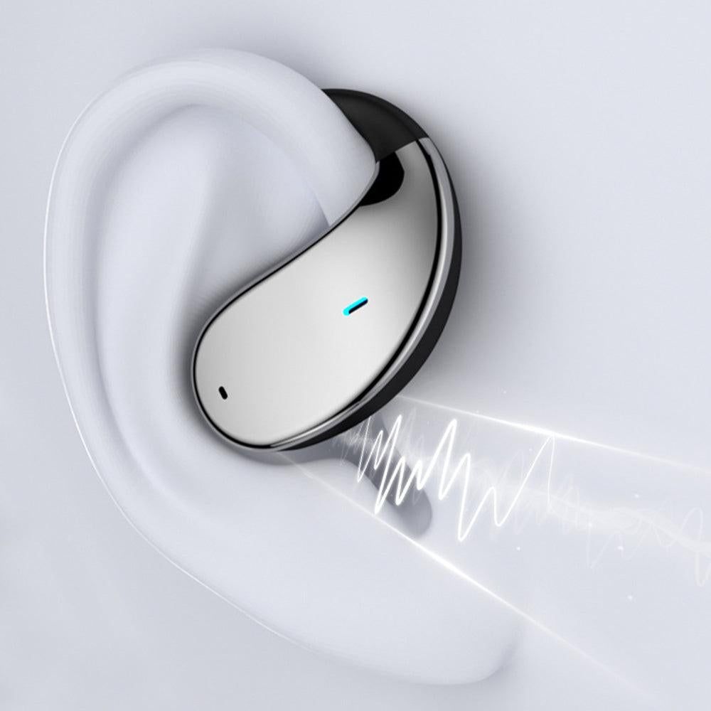 115-Language Wireless AI Translator Headphone Bluetooth Earbuds with Charging Case Black