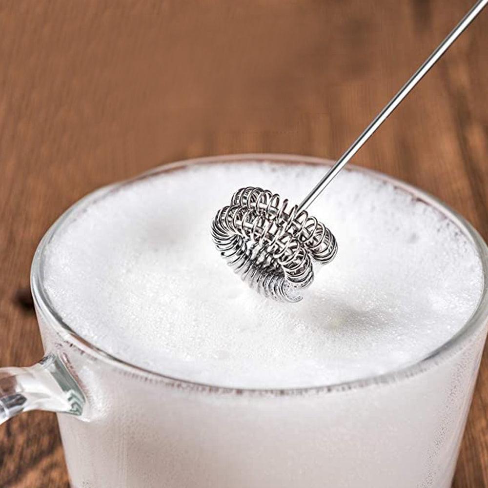 Handheld Electric Milk Frother - USB Rechargeable - Black