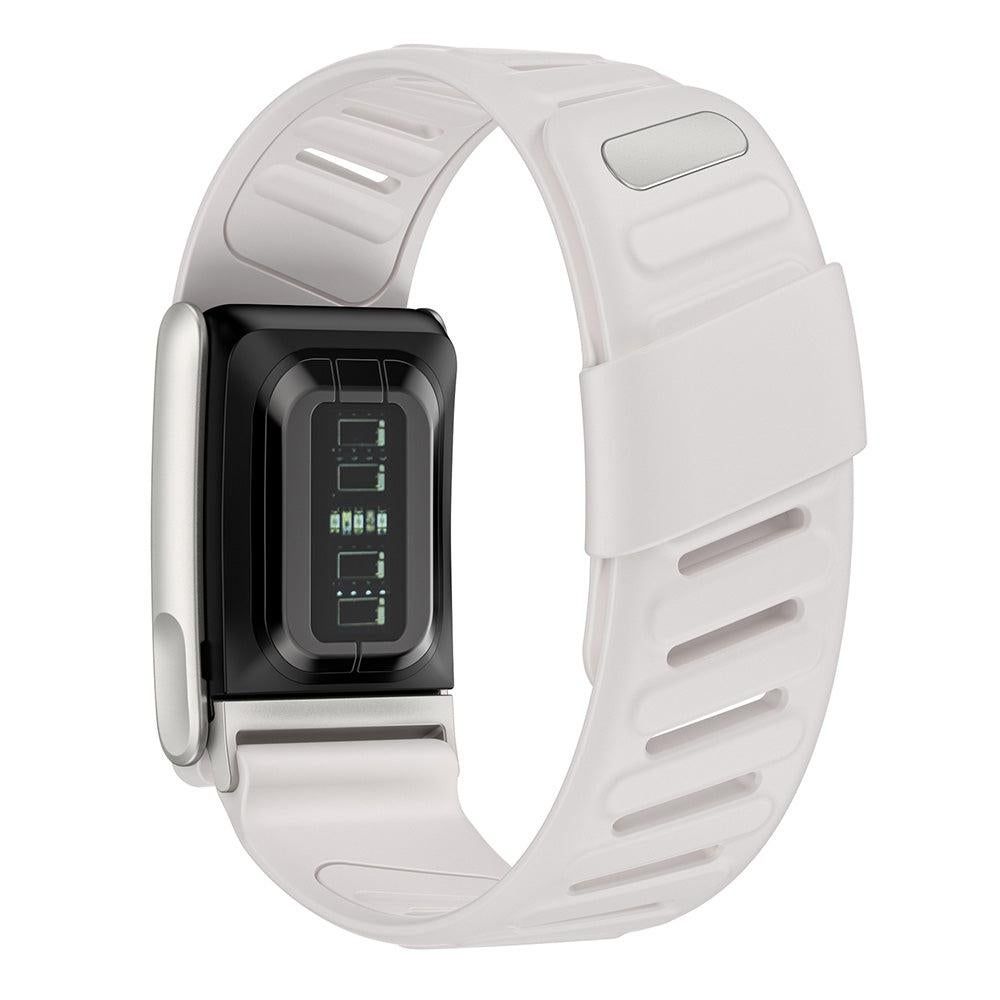 Silicone Sport Band for Whoop 5.0 Waterproof Replacement Wrist Strap White