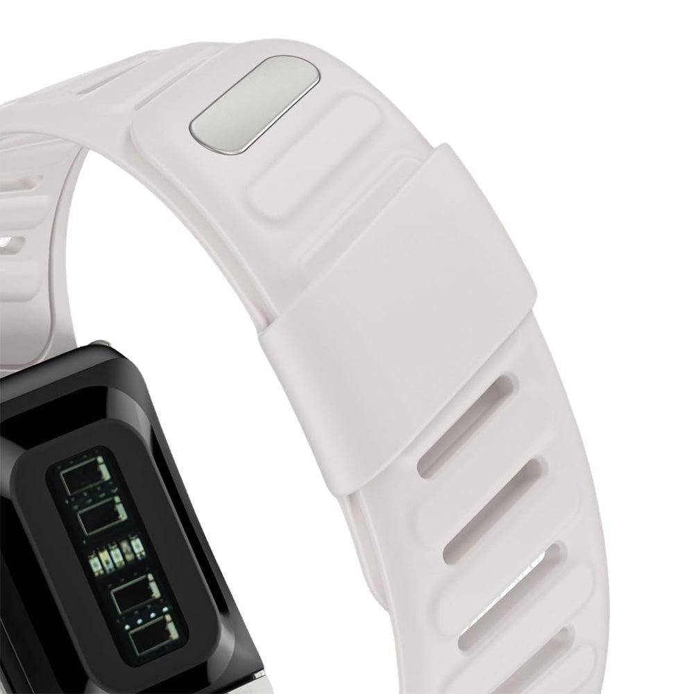 Silicone Sport Band for Whoop 5.0 Waterproof Replacement Wrist Strap White
