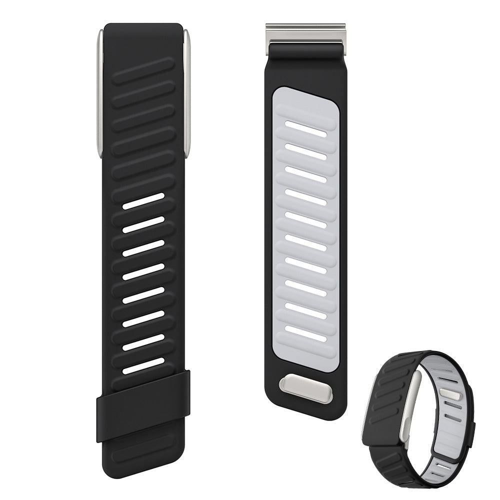 Silicone Sport Band for Whoop 5.0 Waterproof Replacement Wrist Strap White