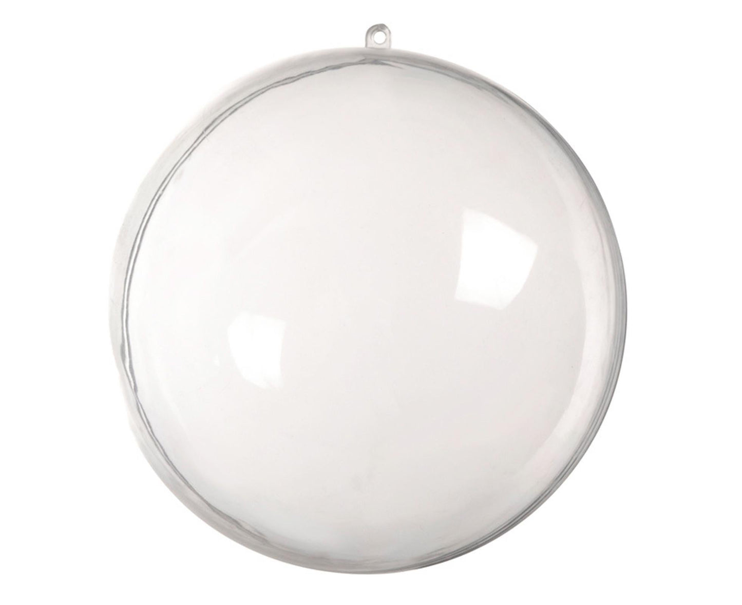 5Pcs Xmas Ball Transparent Fillable Shatterproof-9cm
