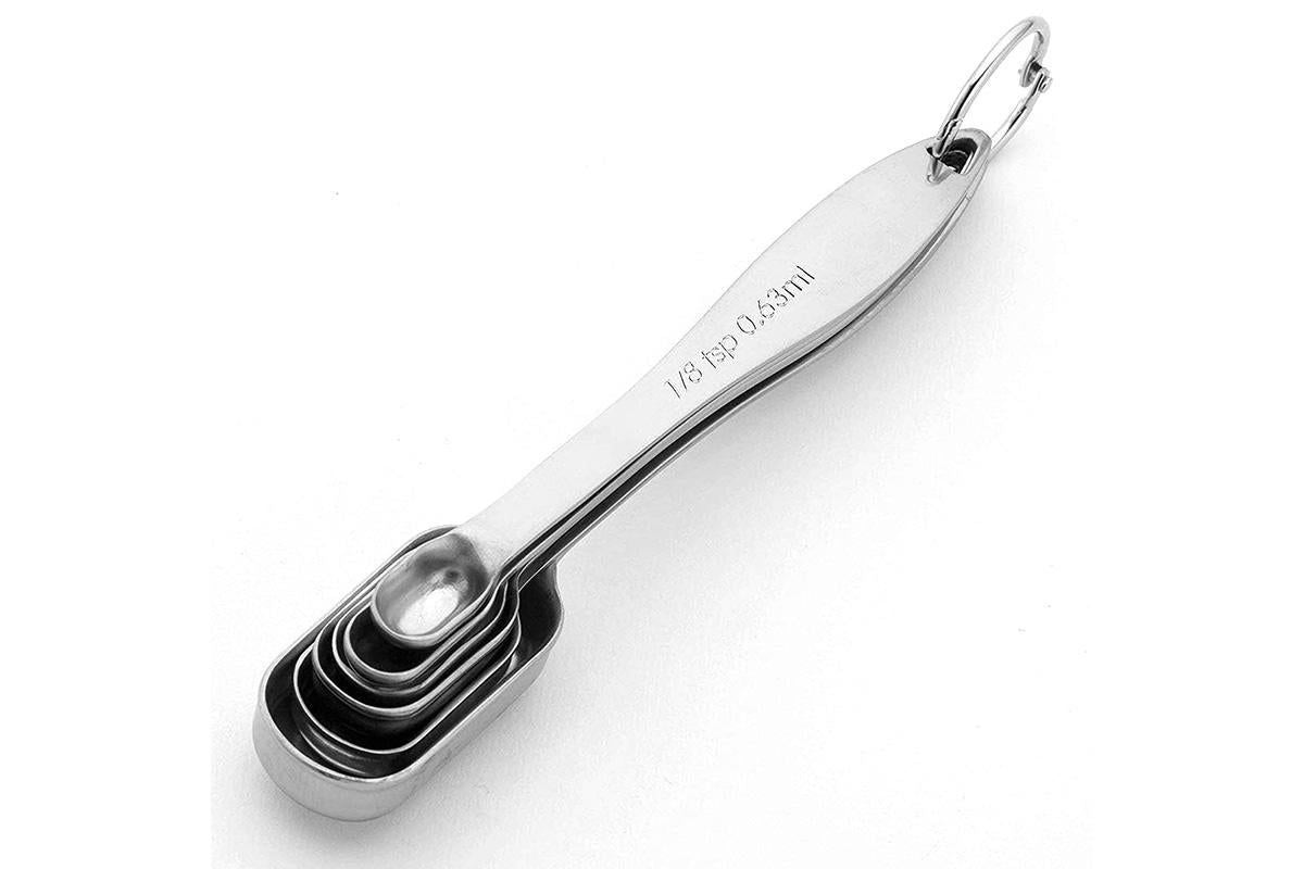 6Pcs Stainless Steel Measuring Cups & Spoons Set