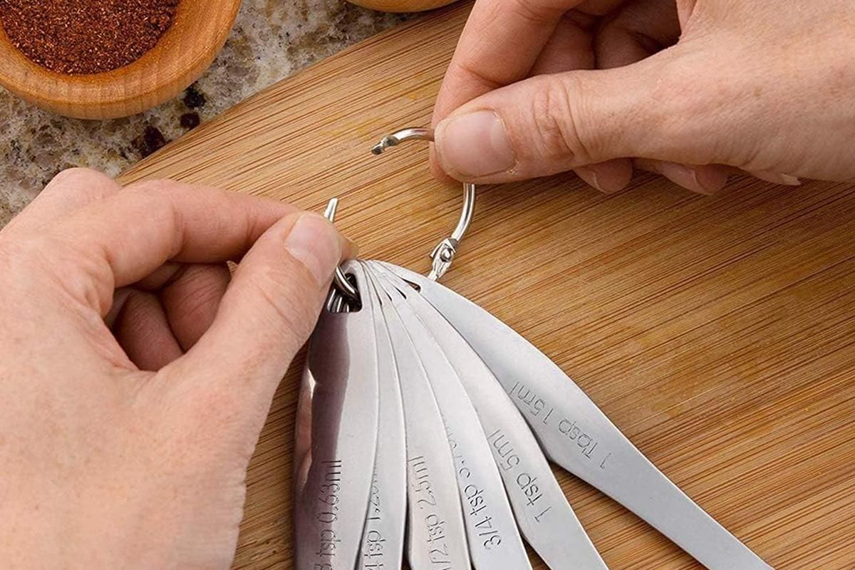 6Pcs Stainless Steel Measuring Cups & Spoons Set