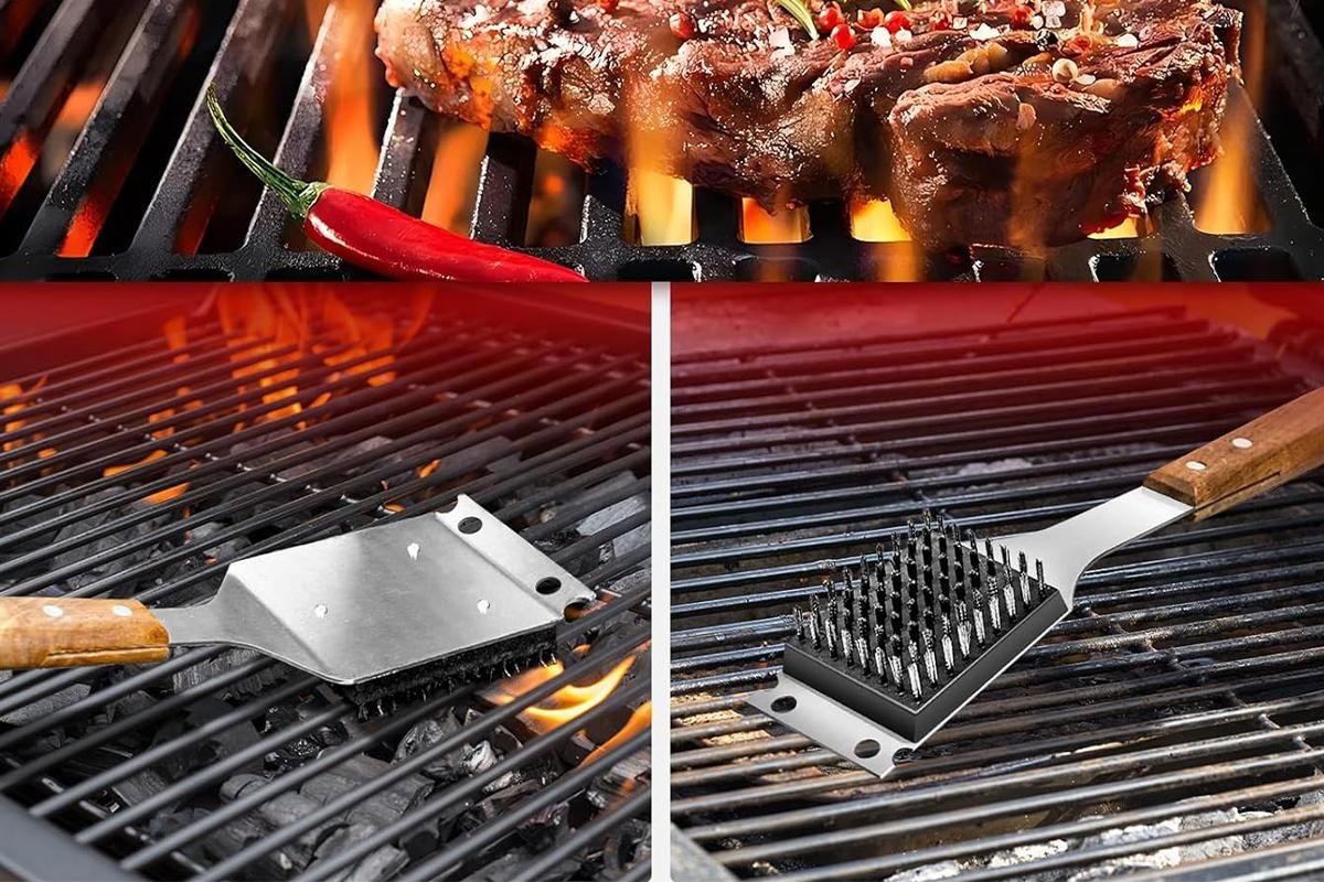 Grill Brush and Scraper for Barbecue Grill Brush for Outdoor Grill