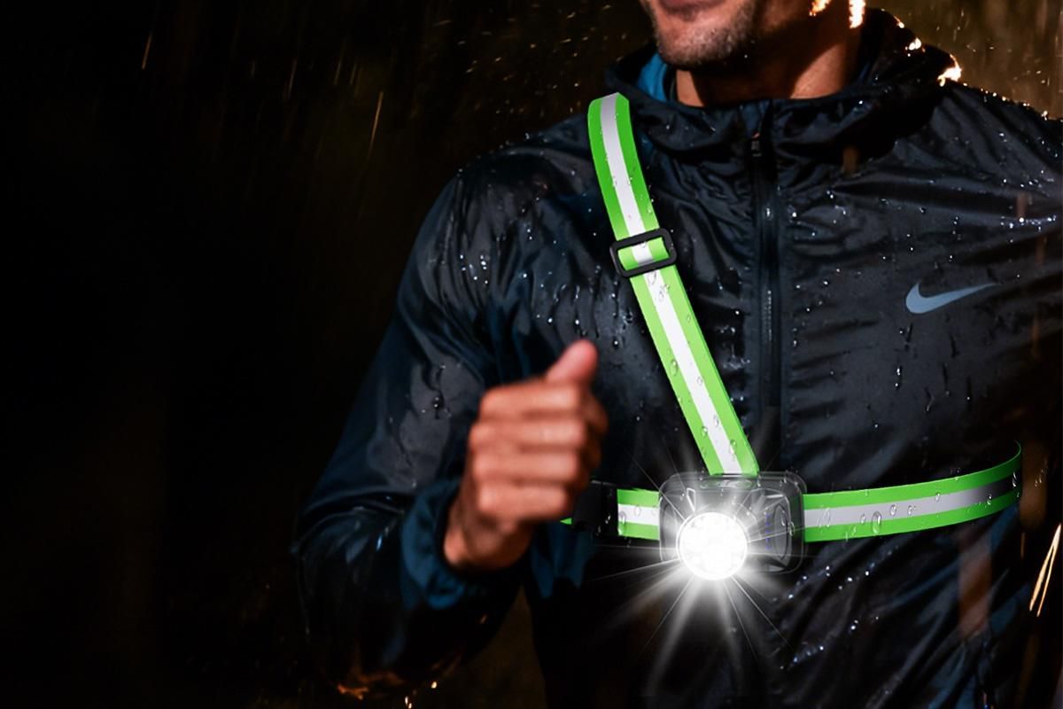 Running Lights for Runners Reflective Running Vest for Night Walking Cycling