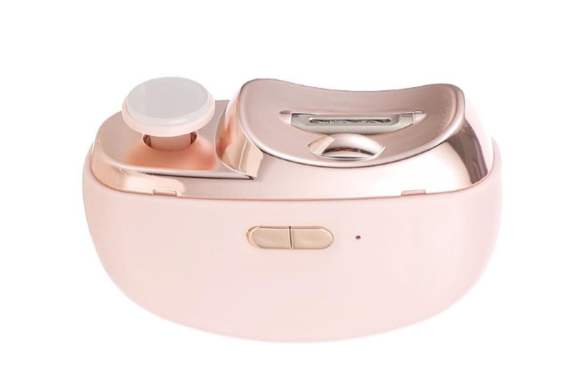 2-in-1 Electric Nail Clipper with Polishing Function-Pink