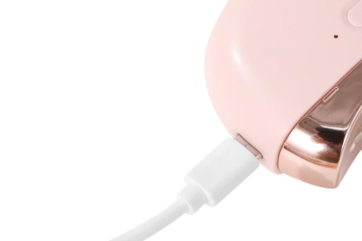 2-in-1 Electric Nail Clipper with Polishing Function-Pink