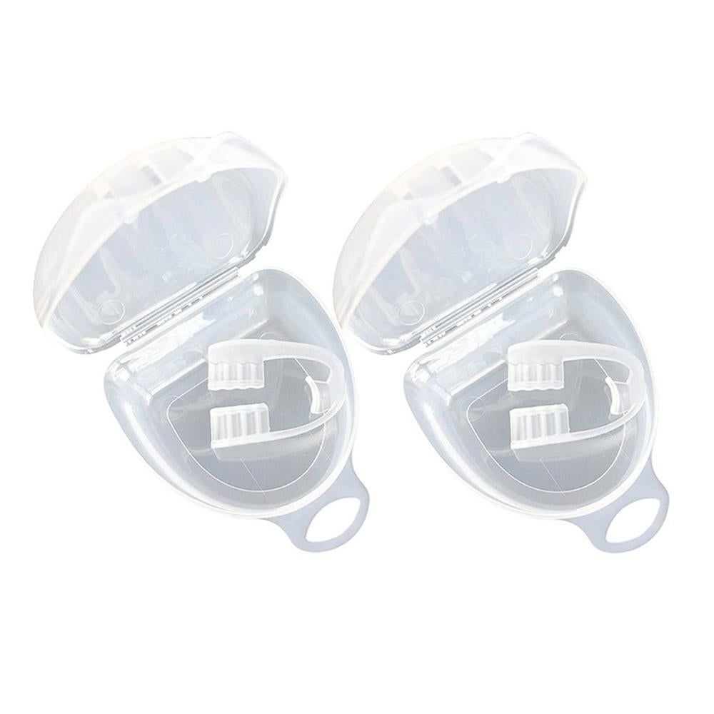 2pcs Anti Snore Mouth Guard Sleep Mouthguard Teeth Grinding Guard Dental Clenching Protector