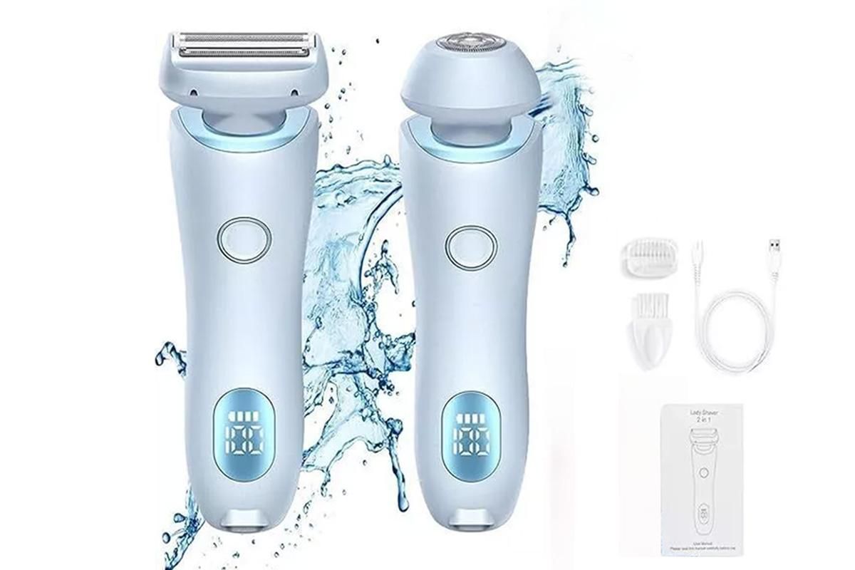 2Pcs Dusk Glide Pro 3.0 Dusk Razor For Women Electric Waterproof Shaver Duskofficial Razor-Blue