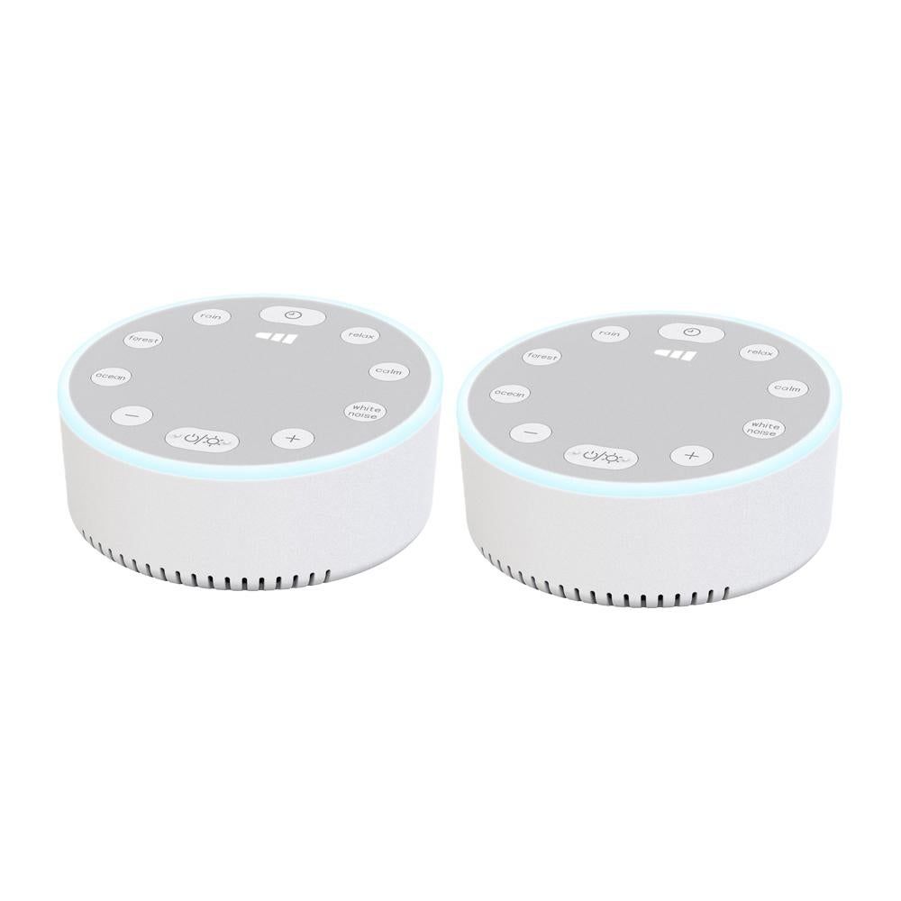 2pcs Sound Machine White Noise Sleeping Machine Soothing Sound Night Light