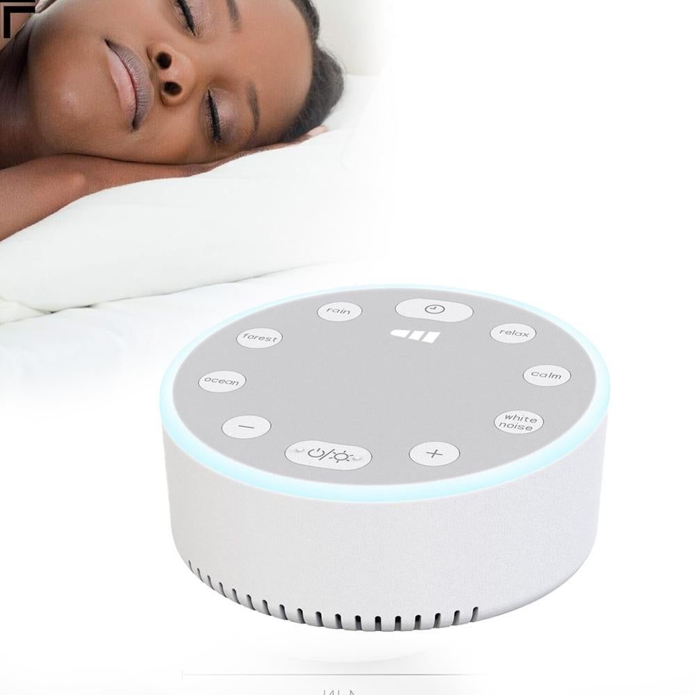 2pcs Sound Machine White Noise Sleeping Machine Soothing Sound Night Light