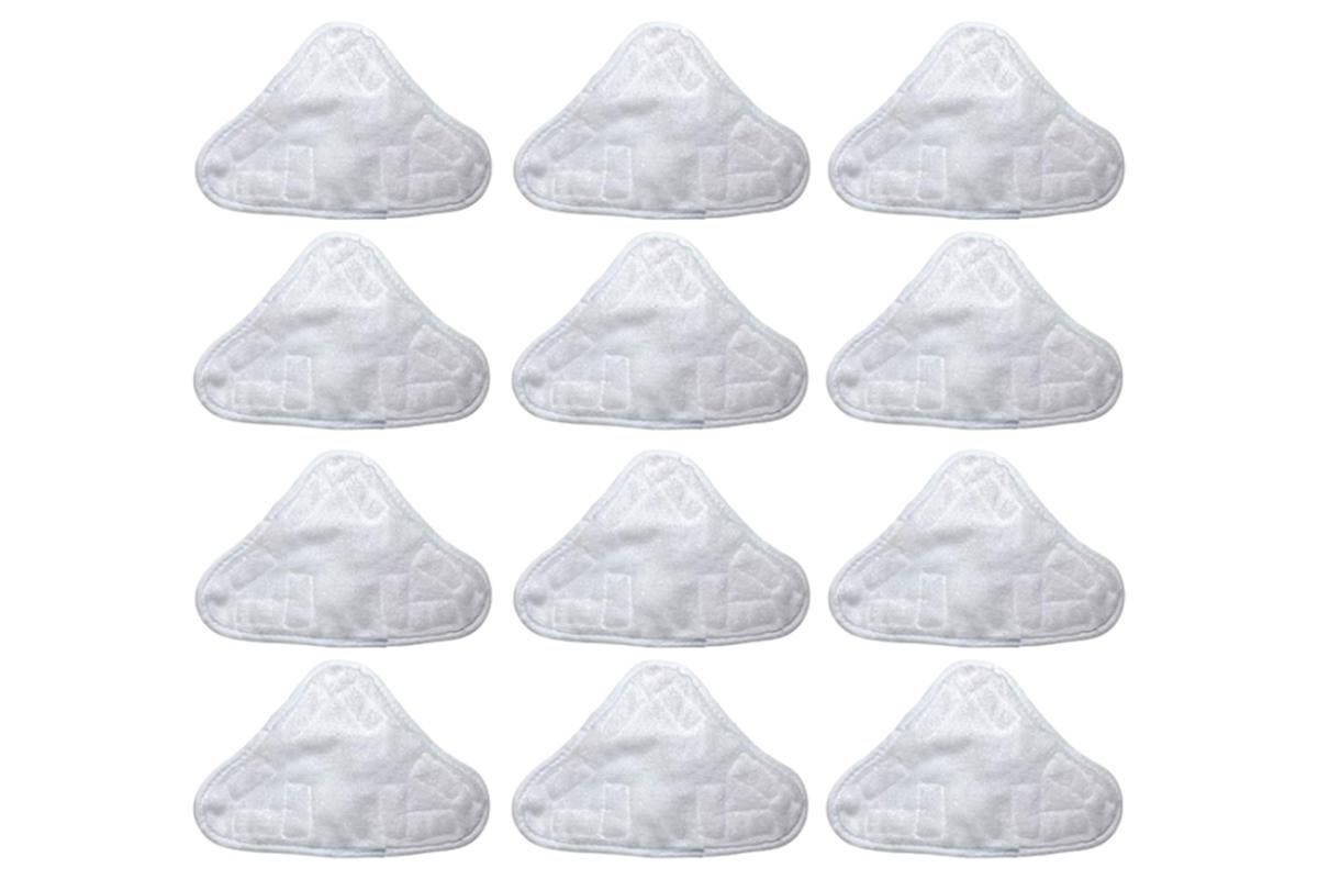 12Pcs Replacement Microfibre Washable Steam Mop Cleaning Pads For H20 X5 Steam Cleaner