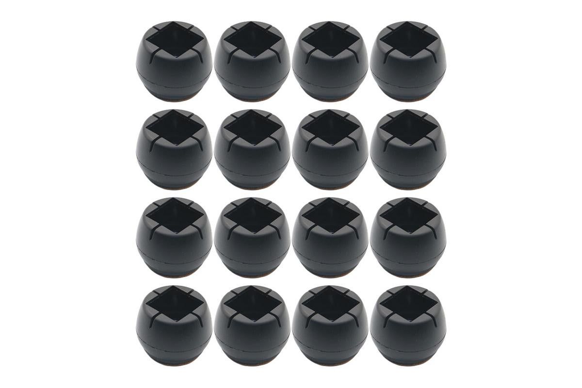 16pcs Chair Leg Floor Protectors Soft Silicone Round Covers with Glide Pads-Round