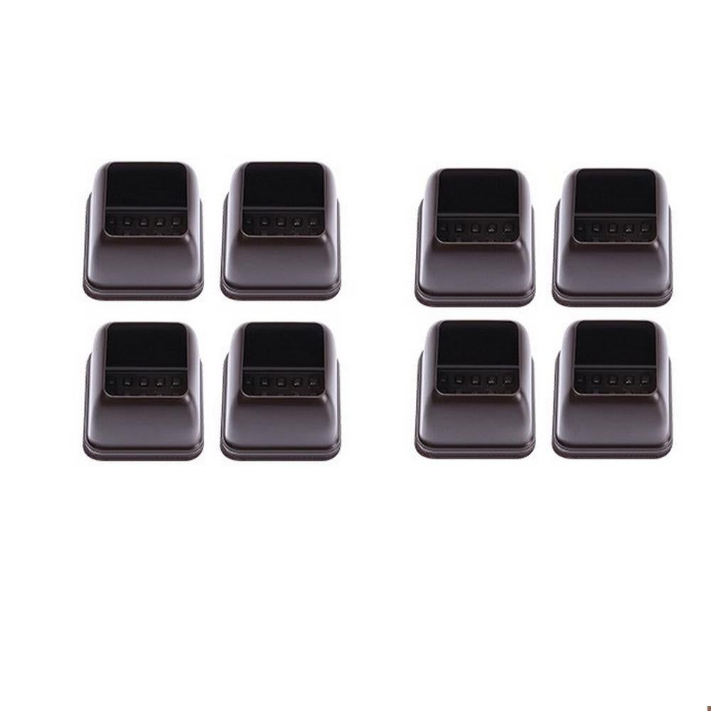 16pcs Silicone Chair Leg Floor Protectors Furniture Leg Feet Cup for Hardwood Floors with Wrapped Felt -Square brown