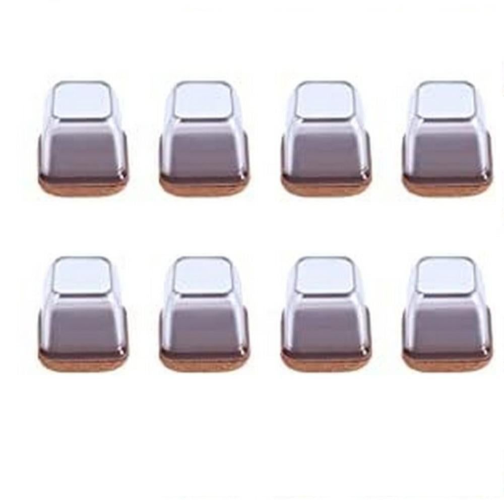 16pcs Silicone Chair Leg Floor Protectors Furniture Leg Feet Cup for Hardwood Floors with Wrapped Felt -Square transparent