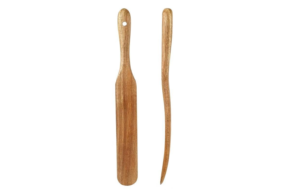2 Pack Wooden Spatulas for Baking Mixing Sourdough and Cooking