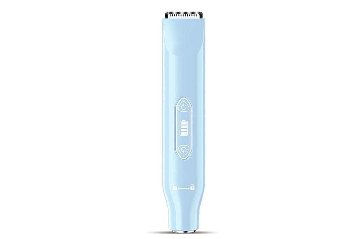 3-in-1 Electric Shaver Nose Hair Trimmer for Face Body Bikini Underarm and Legs - Sky Blue