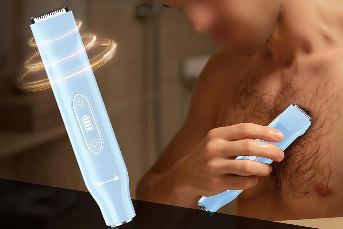 3-in-1 Electric Shaver Nose Hair Trimmer for Face Body Bikini Underarm and Legs - Sky Blue