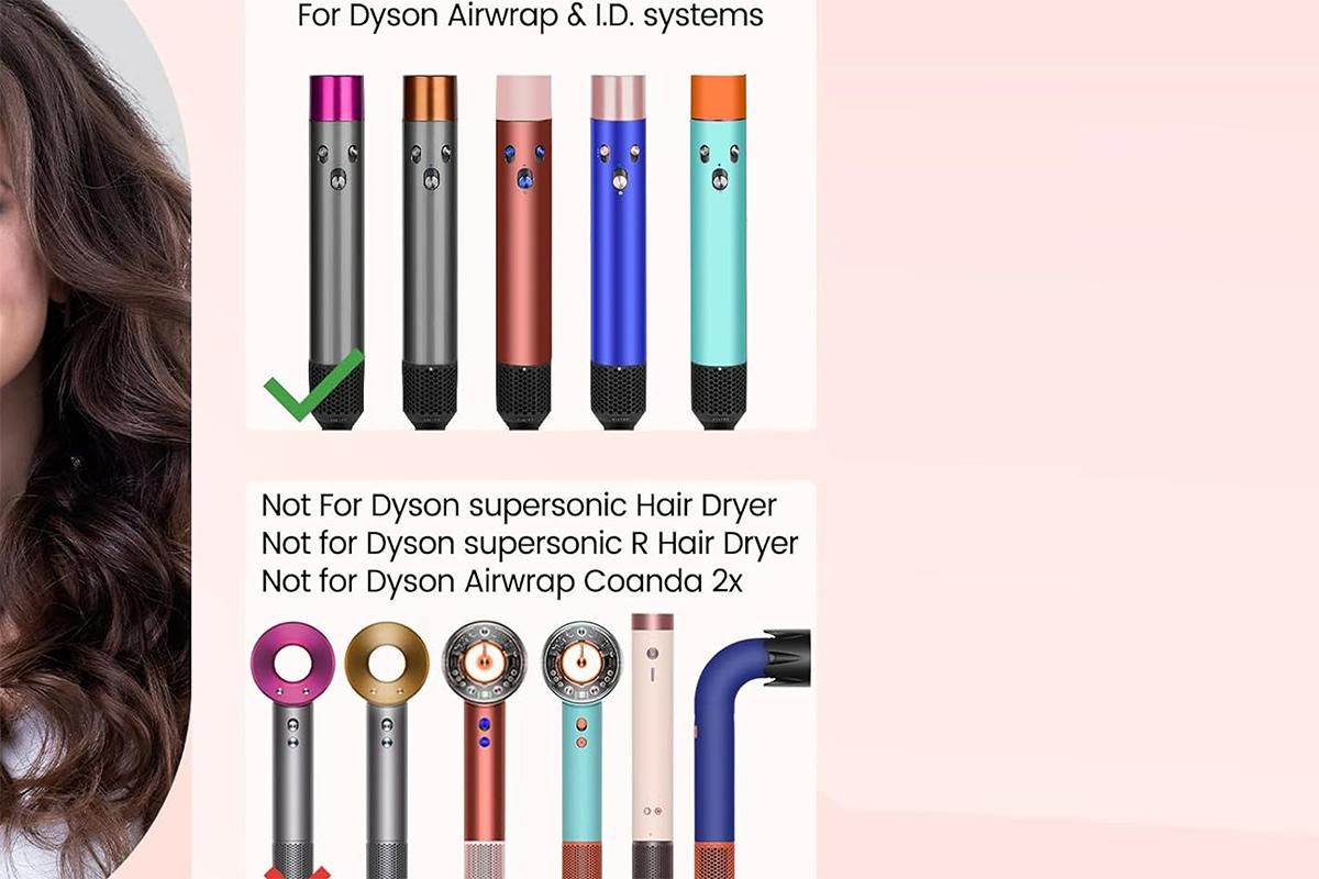 Large Round Volumizing Brush Attachment Compatible with Dyson Airwrap HS01/05/08-Gold