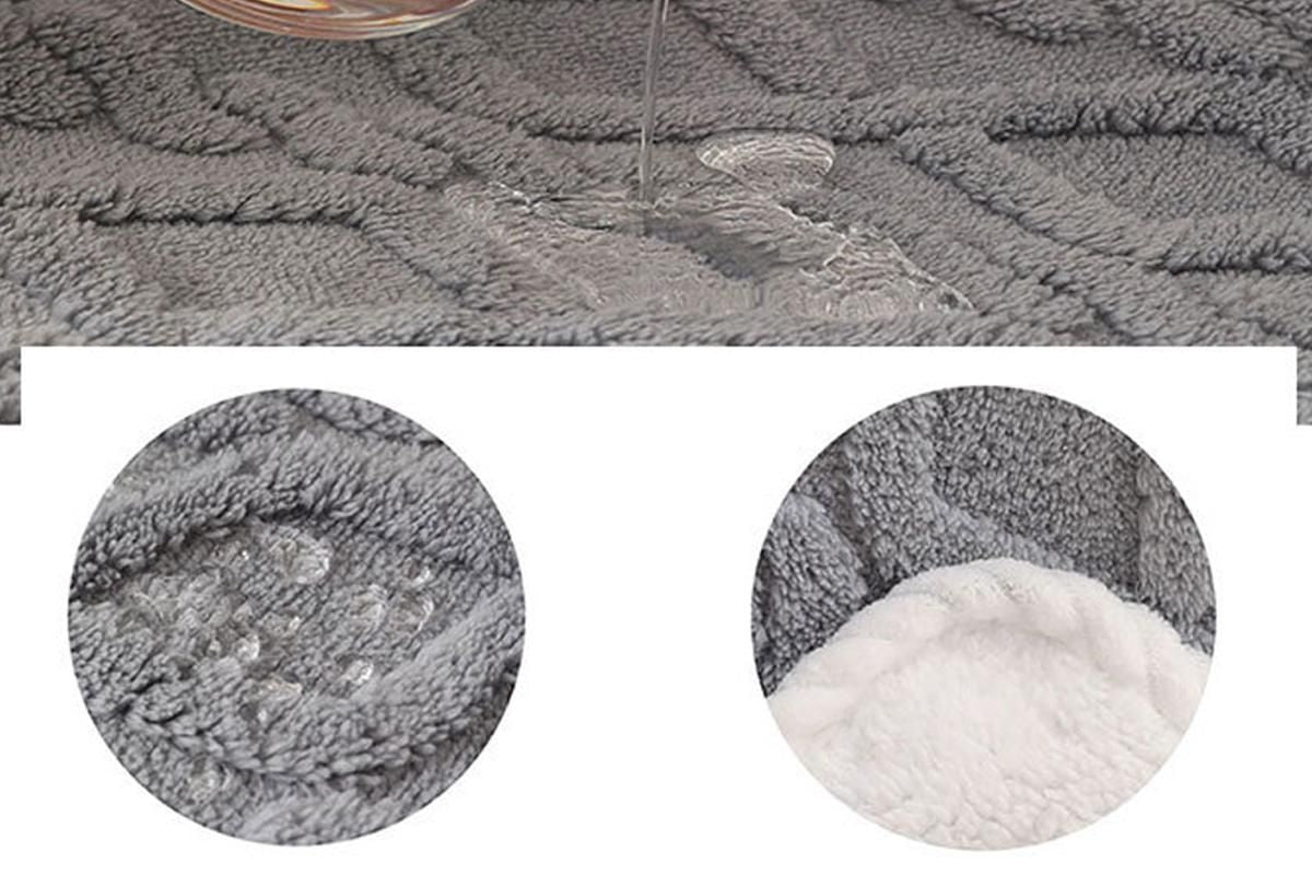 2pcs Pet Blanket for Couch Protection Water Resistance Cats Dogs Blanket for Furniture Protector-Grey L