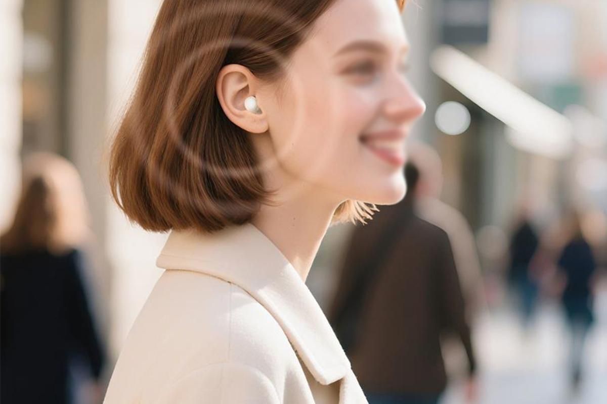 2 in 1 Side Sleeper Bluetooth Earphones Invisible Sleep Headphones-Beige