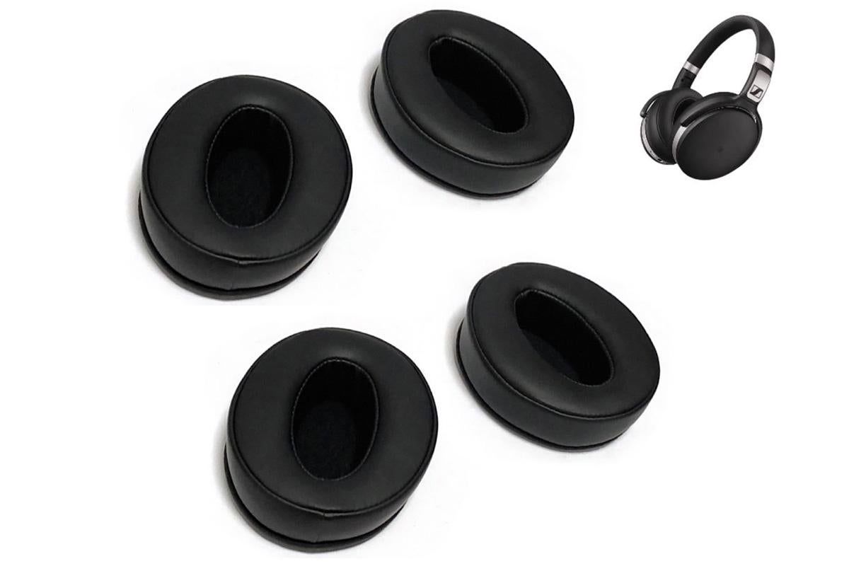 4Pcs Ear Pads Replacement For Sennheiser HD 4.50 BTNC HD 450BT HD400S HD485-Black