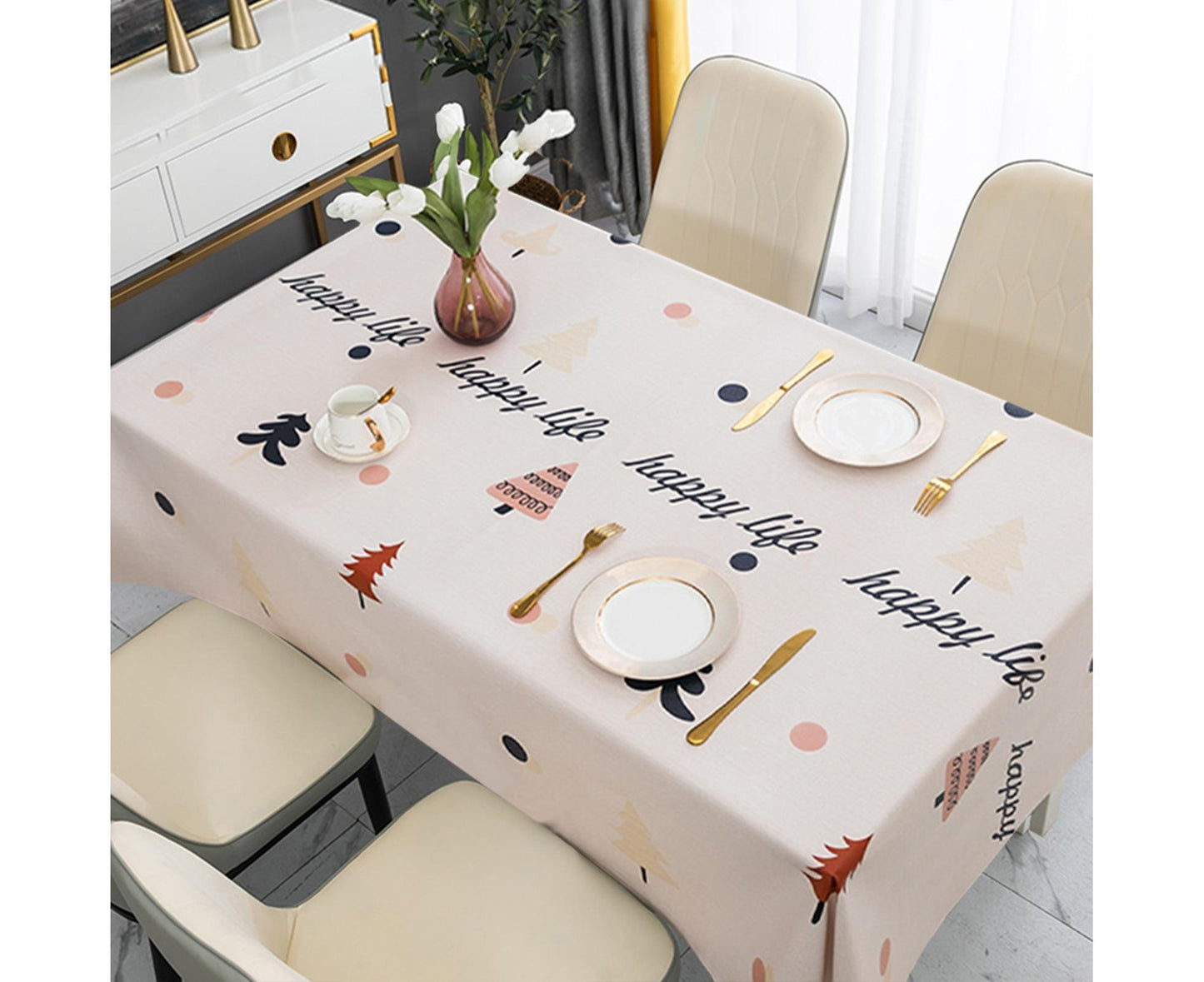 Xmas Table Mat Waterproof Heat Insulation-A