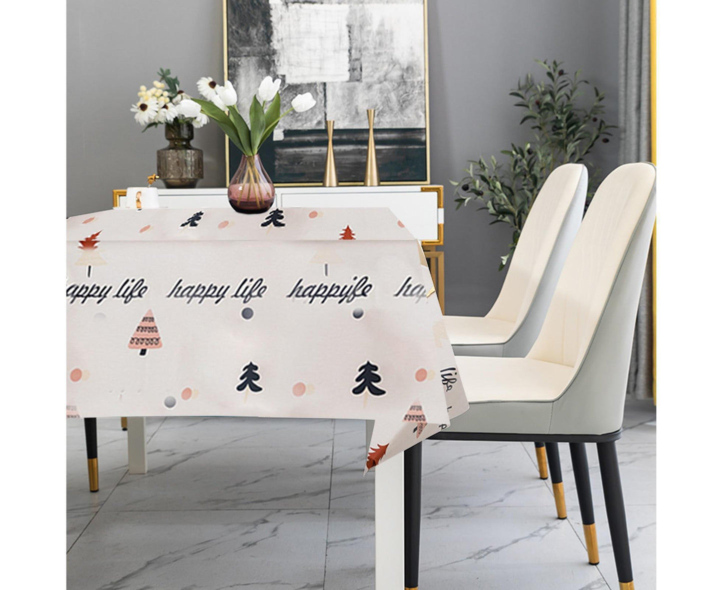 Xmas Table Mat Waterproof Heat Insulation-A