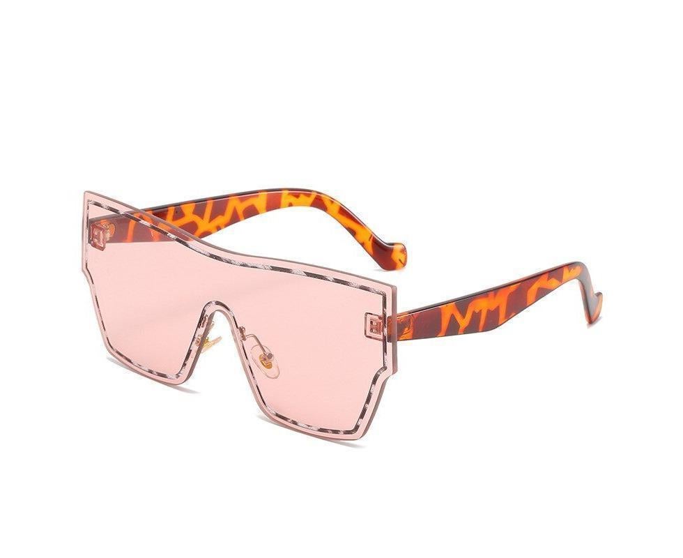 New Fashion One-piece Sunglasses Women Classic Big Frame Retro Punk Style Glasses Men's Sunscreen Eyeglasses Eyewear UV400