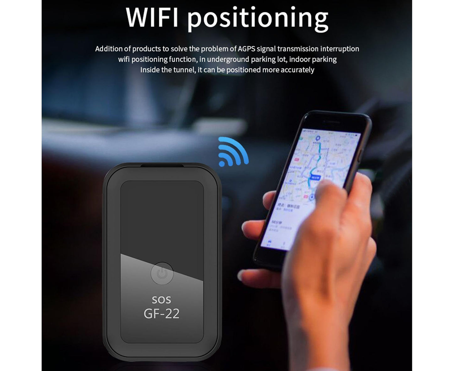 GF-22 Locate Locator Wireless Intelligent Precise Positioning Car Motorcycle Anti-theft Tracker