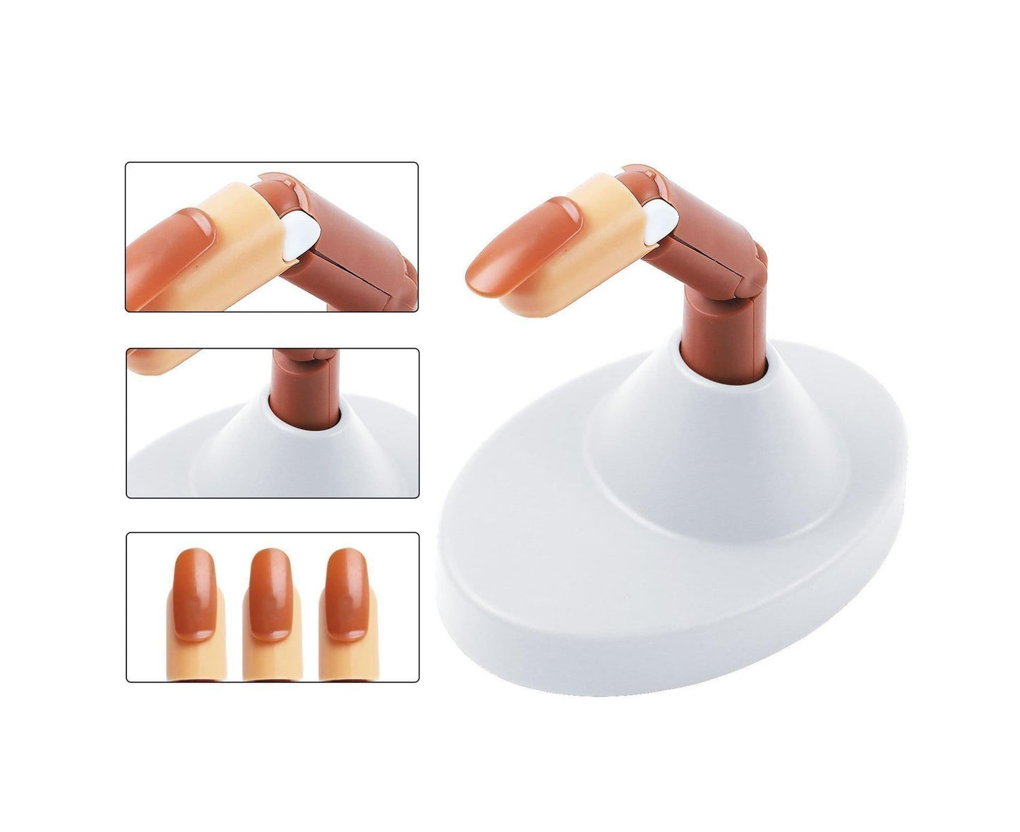 Mechanical Nail Finger Model Anti-Slip ABS - White