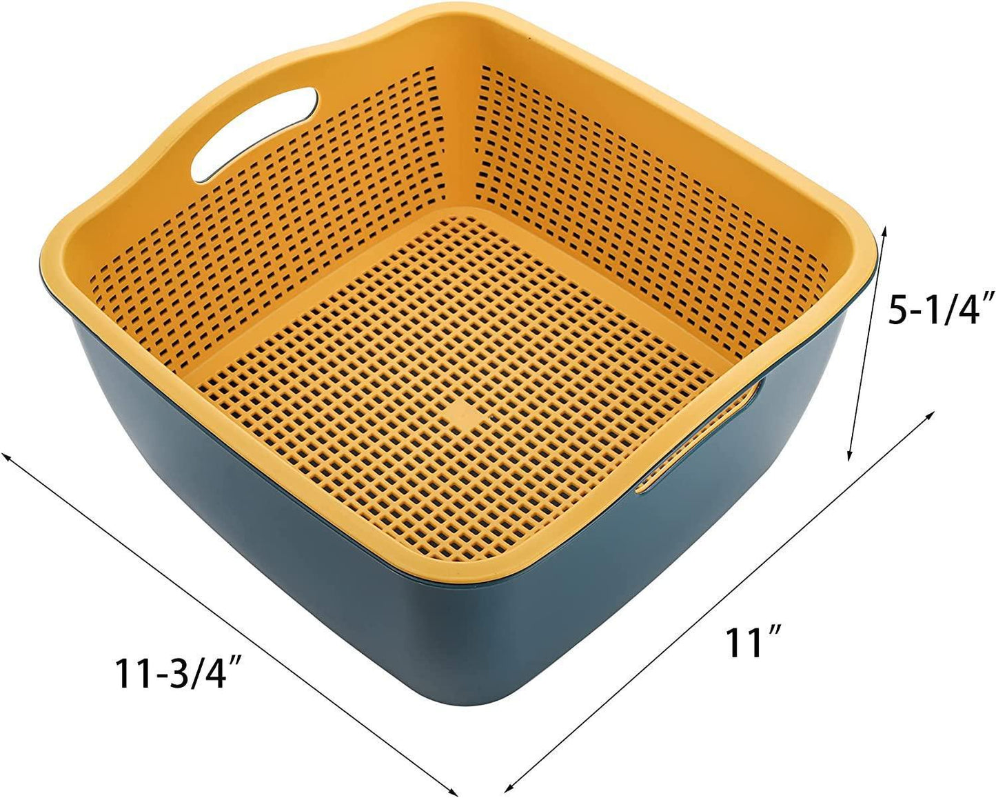 Kitchen Strainer Set - Double-Layer Plastic - Detachable