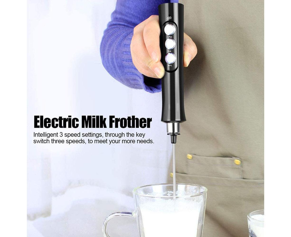 Milk Frother - Handheld Electric - USB Rechargeable