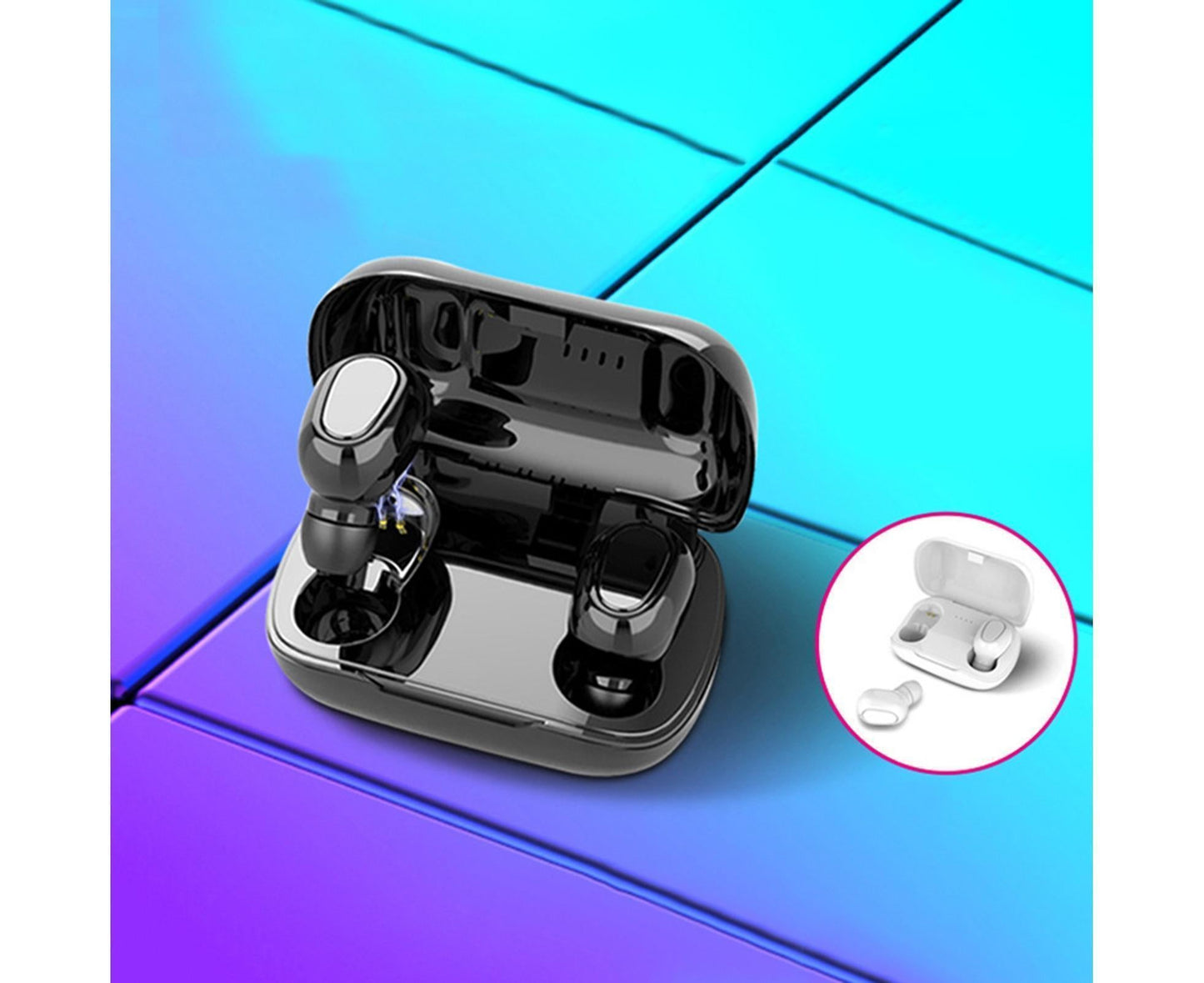 True Wireless Earbuds - Stereo Sound - Sports Bluetooth 5.0 - Black
