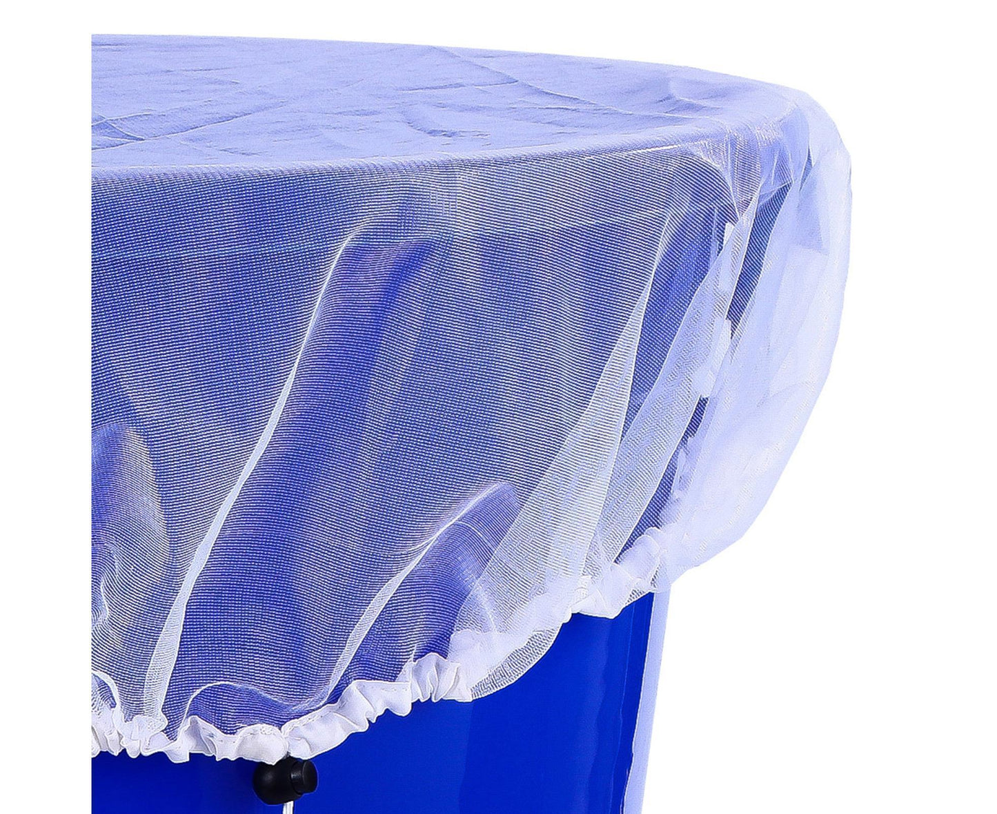 2Pcs Mesh Rain Barrel Cover - White