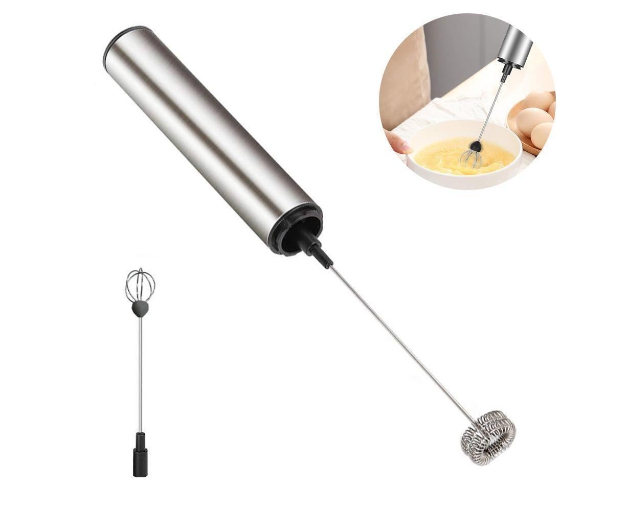 Rechargeable Milk Frother - Portable Travel - 2-Speed