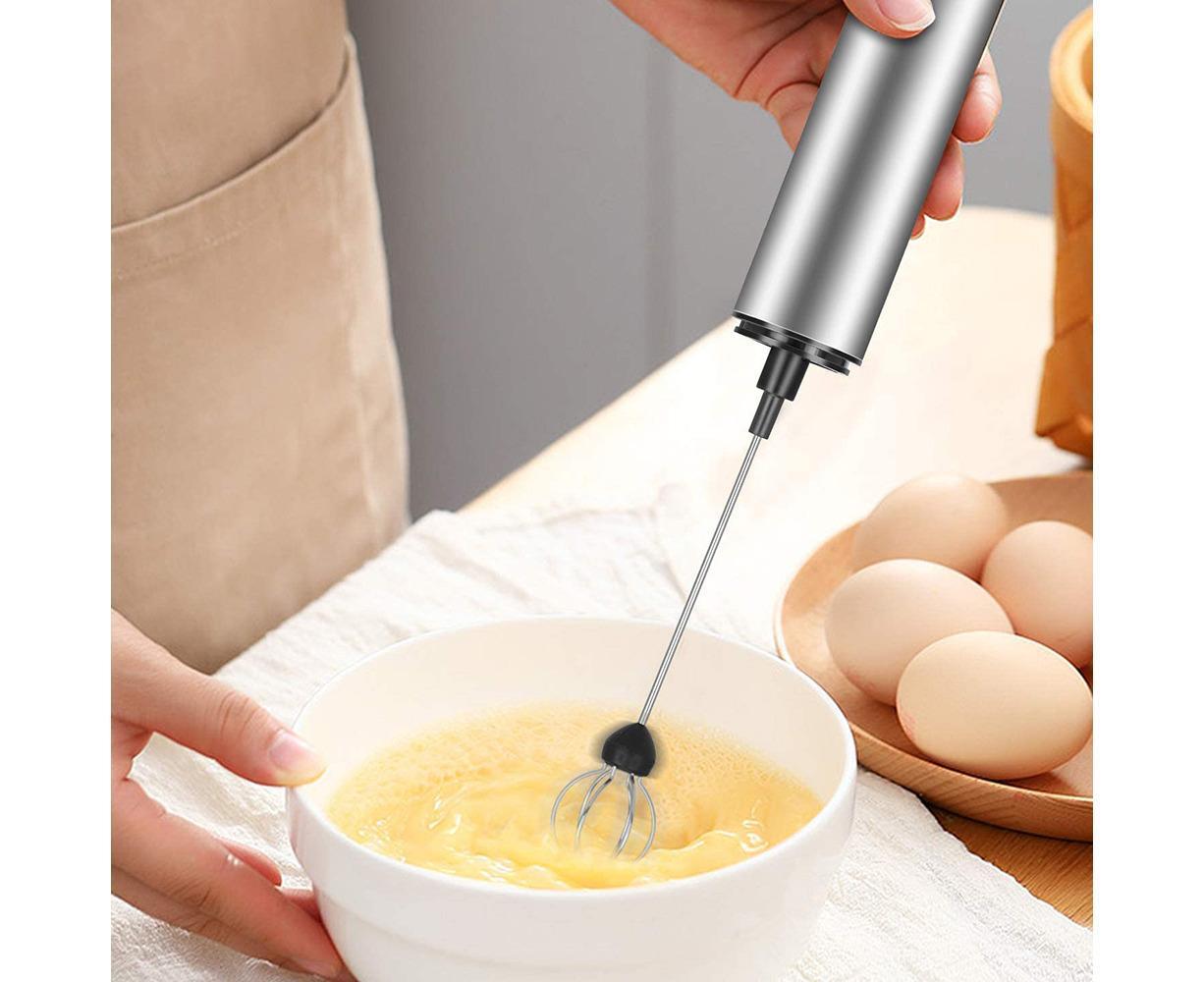 Rechargeable Milk Frother - Portable Travel - 2-Speed