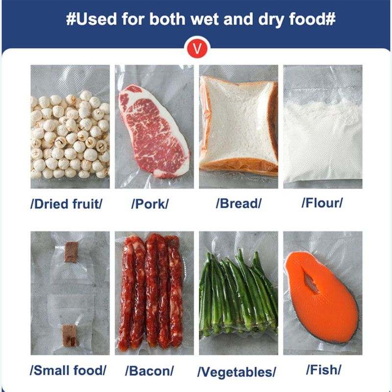 Home Vacuum Sealer, All-in-One Automatic Food Preservation Machine for Dry and Wet Items, 30cm Extended Sealing Vacuum Packer, One-Touch Vacuuming to Prevent Odor Transfer and Leaks, Compatible with External Vacuuming, Spot Vacuuming, Dry, and Wet Modes—W