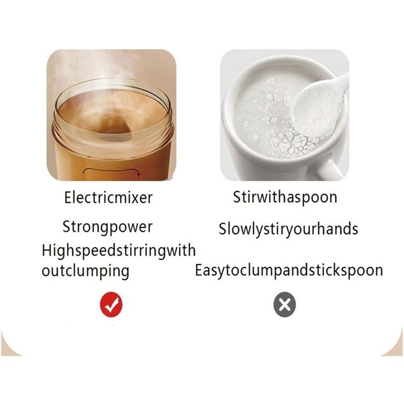 Electric Blender Cup: One-touch automatic blending, food-grade materials, rechargeable and portable, Type-C charging, IPX4 water-resistant, large-capacity electric blender cup