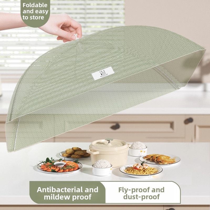 Foldable Mosquito-Proof Food Cover, Household Fly Screen, Fine-Mesh Breathable Dining Table Cover - Square