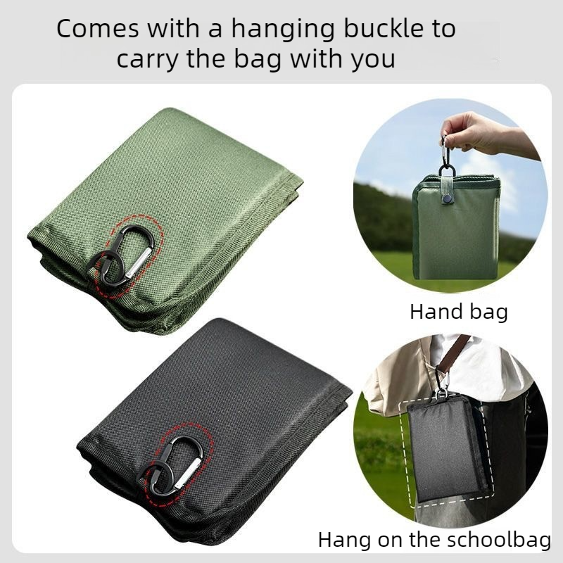 Portable Folding Outdoor Seat Cushion, Portable Insulated Seat Cushion for Camping, Picnics, and Hiking - Green
