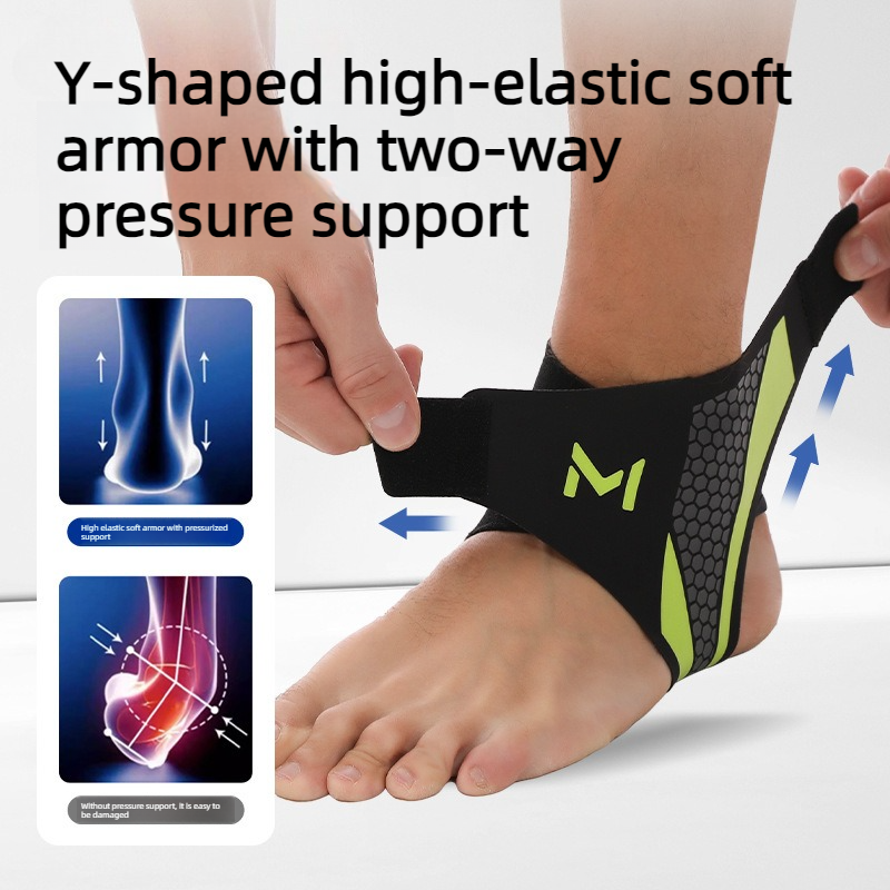 2-Pack Adjustable Compression Ankle Braces, Lightweight and Twist-Resistant - Gray