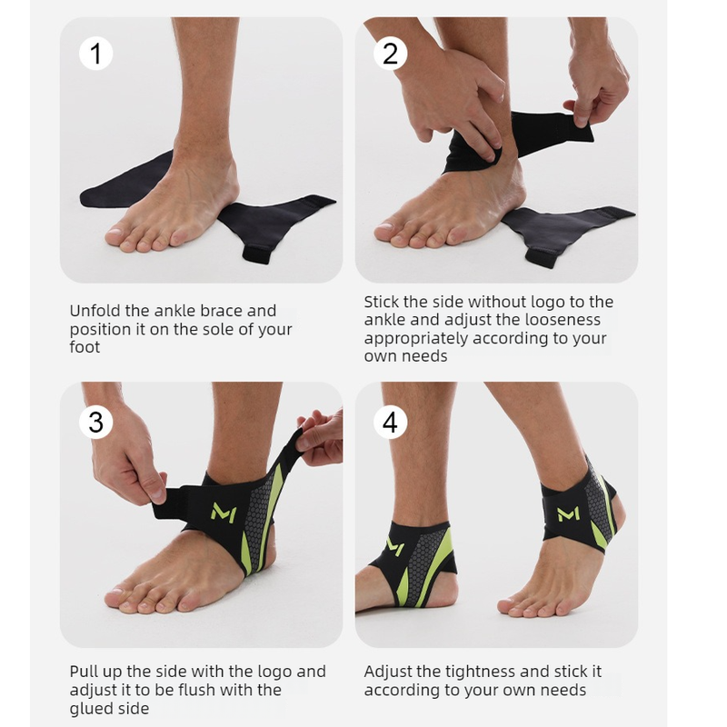 2-Pack Adjustable Compression Ankle Braces, Lightweight and Twist-Resistant - Purple
