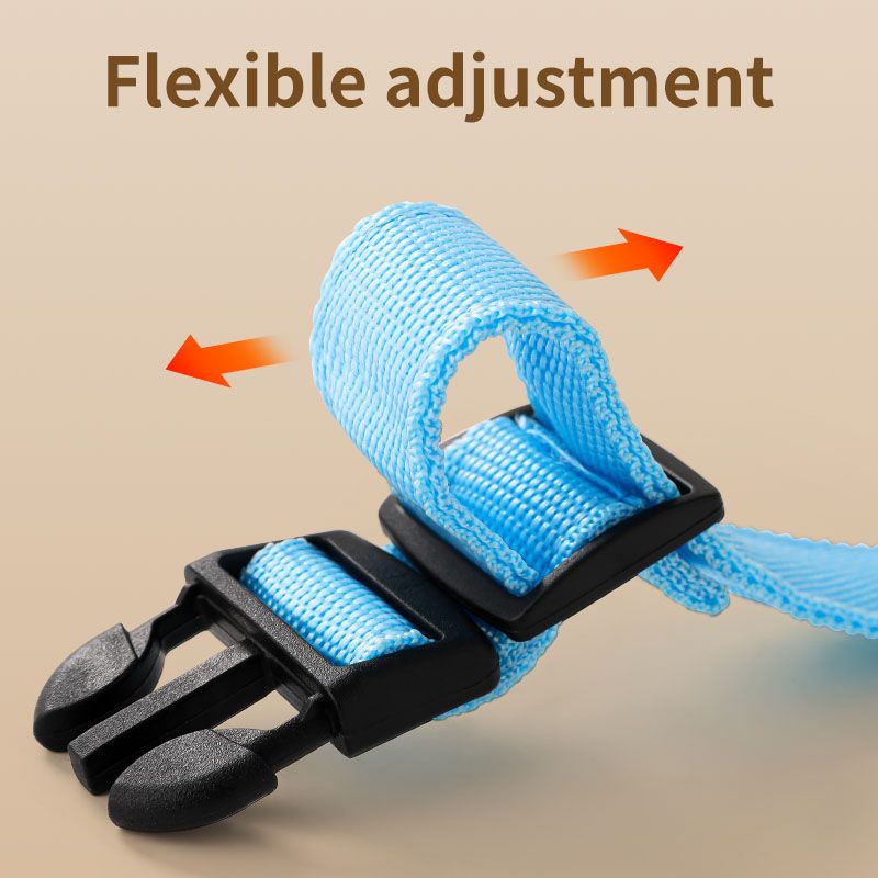 LED Light-Up Pet Collar, Large, Adjustable, USB Rechargeable, for Cats and Dogs, Nighttime Anti-Lost– Blue