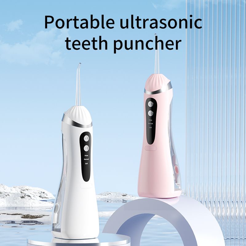 Portable Electric Water Flosser, 3-Speed High-Pressure, Orthodontic Home Oral Care Water Flosser - Black