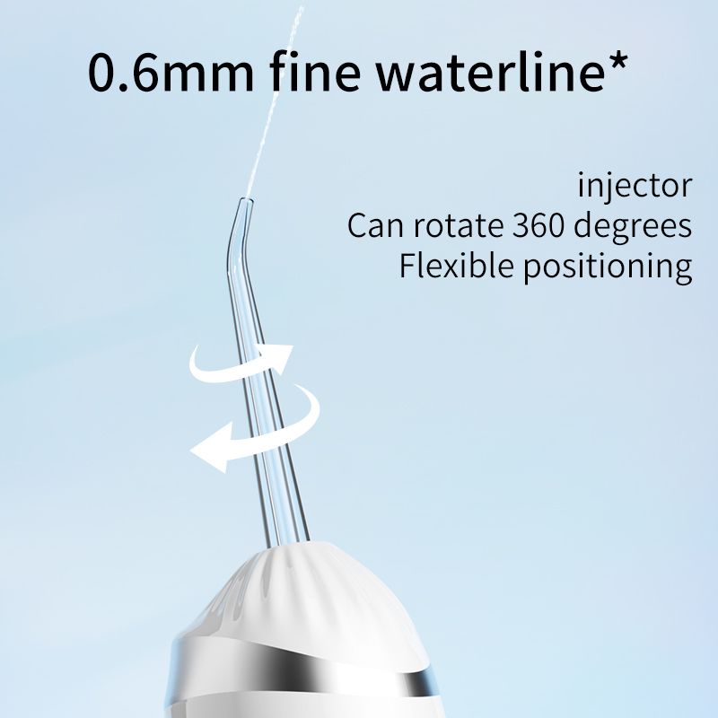 Portable Electric Water Flosser, 3-Speed High-Pressure, Orthodontic Home Oral Care Water Flosser - Blue