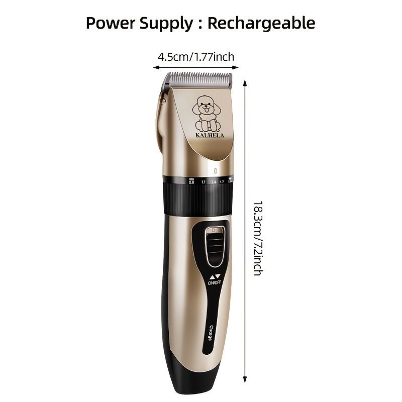 Quiet Pet Grooming Clipper Set for Home Use, Rechargeable Professional Grooming Clipper